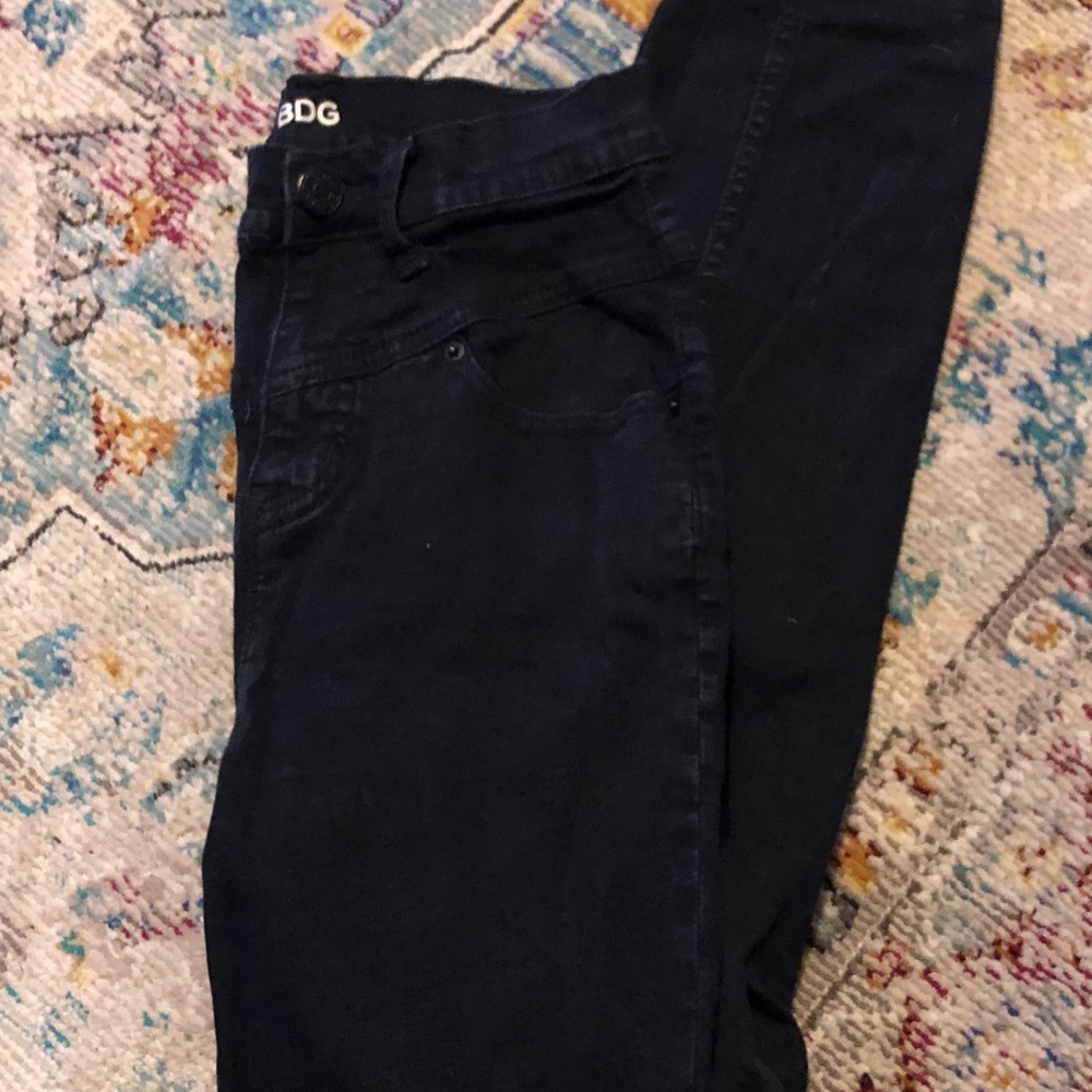 BDG black high waisted skinny jeans. 26w 29l